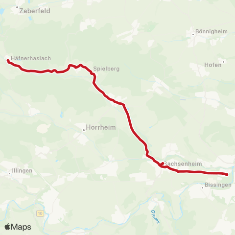 VVS (Bietigheim - ) Sachsenheim - Häfnerhaslach map