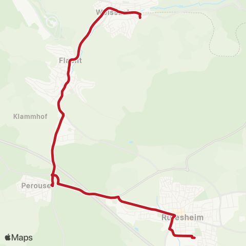 VVS Weissach - Flacht - Rutesheim (Schülerverkehr) map