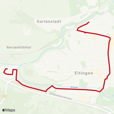 VVS Leonberg Bahnhof - Gewerbegebiet Hertichstraße - Längenbühl map