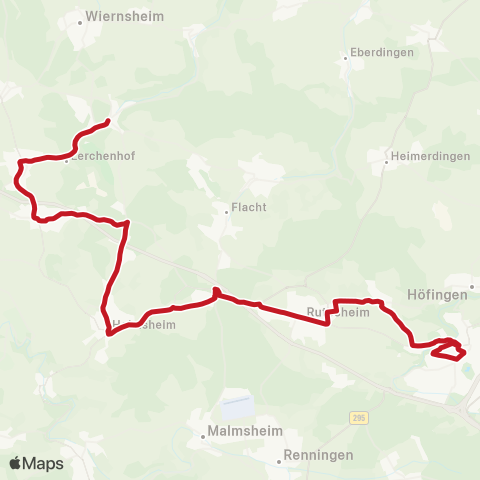 VVS Weissach / Wiernsheim - Mönsheim - Heimsheim - Rutesheim - Leonberg map