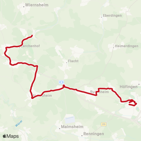 VVS Heckengäu - Rutesheim / Weissach / JCB-Schule (Schülerverkehr) map