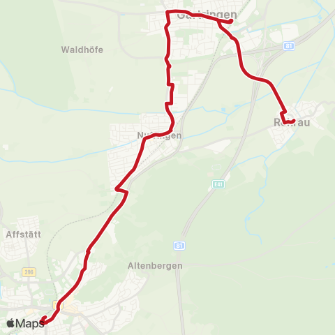 VVS Rohrau - Gärtringen - Nufringen - Herrenberg map