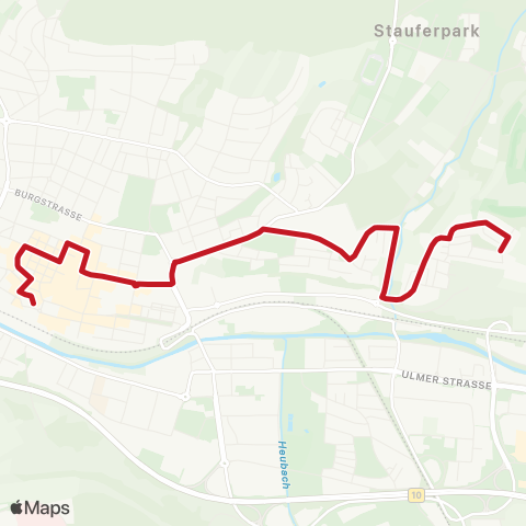 VVS Göppingen ZOB - Galgenberg map
