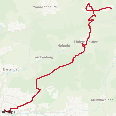 VVS Göppingen - Hohenstaufen - Maitis - Lenglingen map