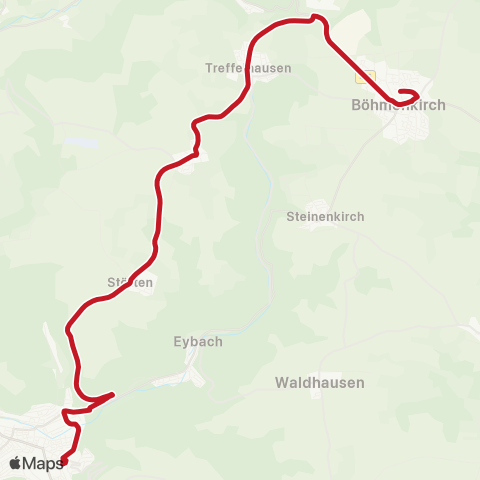 VVS Böhmenkirch - Stötten - Geislingen ZOB map