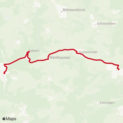 VVS Geislingen - Waldhausen - Gerstetten map