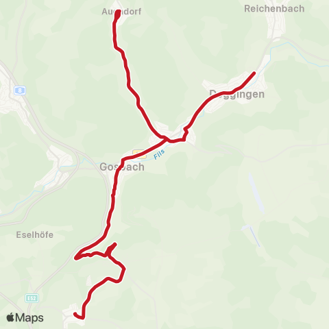 VVS Deggingen - Hohenstadt map
