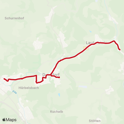 VVS Göppingen ZOB - Süßen - Donzdorf - Böhmenkirch map