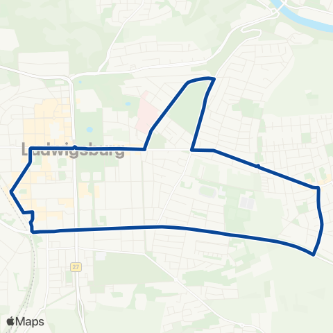 VVS Ludwigsburg Ost map