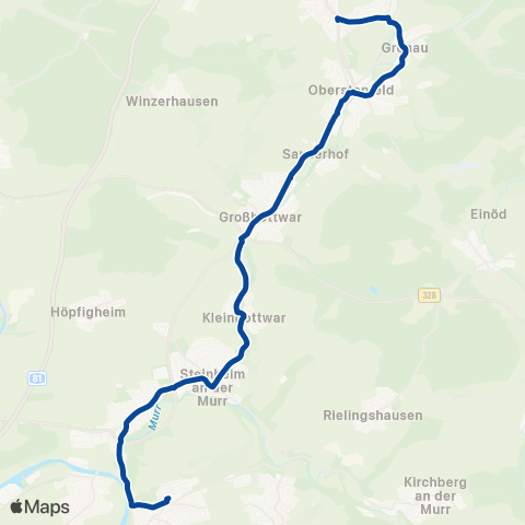 VVS Beilstein - Oberstenfeld - Großbottwar - Marbach (N) map
