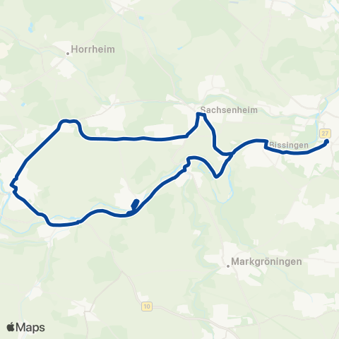 VVS Bietigheim - Untermberg - Unterriexingen - Oberriexingen Enzweihingen - Vaihingen(E) - Sachsenheim - Bietigheim map