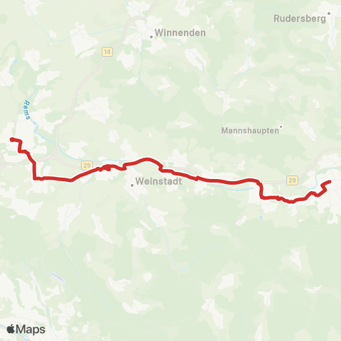 VVS Waiblingen - Bad Cannstatt map