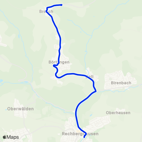 VVS Rechberghausen - Börtlingen map