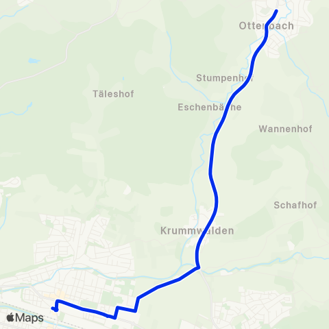 VVS Eislingen - Ottenbach map