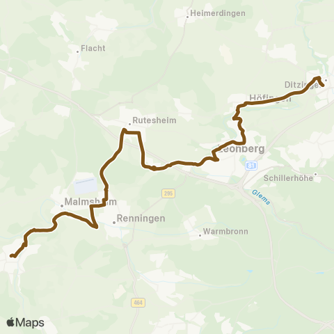VVS Weil der Stadt - Renningen (Ersatzverkehr) map