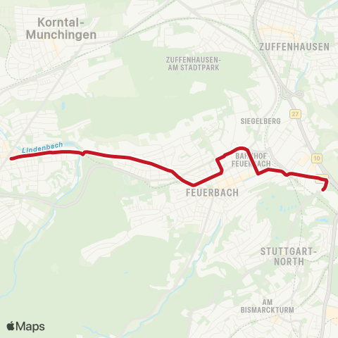 VVS Weilimdorf Löwen-Markt - Pragsattel map