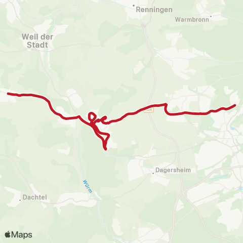 VVS Schülerverkehr Sindelfingen - Maichingen - Grafenau - Schafhausen - Ostelsheim map