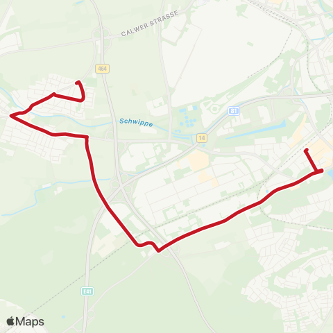 VVS Dagersheim Ost - Böblingen Kremser Straße - ZOB map