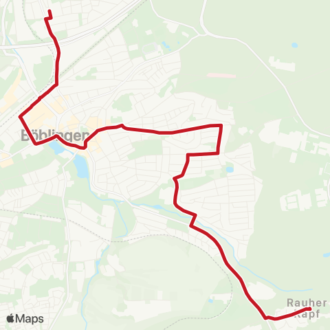 VVS Sindelfingen Frankenstraße - Böblingen Rauher Kapf map