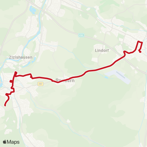 VVS Kirchheim (T) - Reudern - Nürtingen Krankenhaus - Nürtingen map