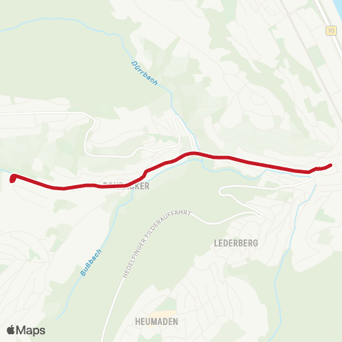 VVS Uhlbach - Obertürkheim - Rohracker map