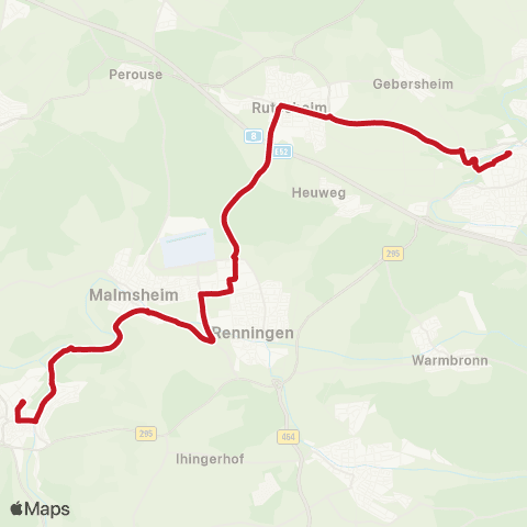 VVS Weil der Stadt - Leonberg (Direktbus) map
