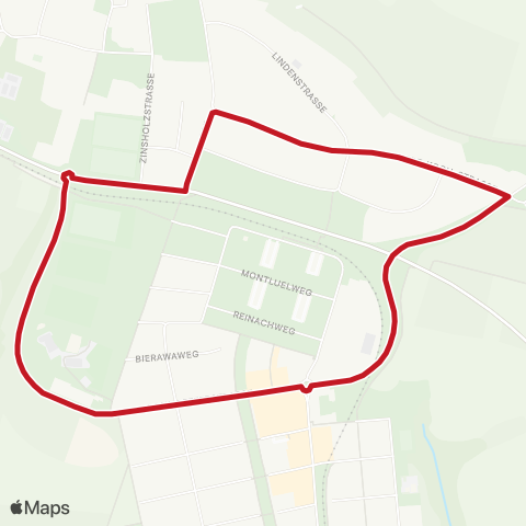 VVS Ersatzverkehr Parksiedlung map