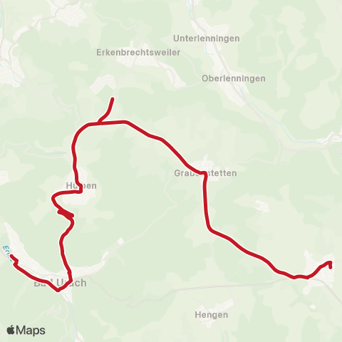 VVS Bad Urach - Böhringen map