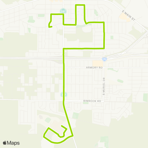 VVTA Barstow City Hall - Barstow College map