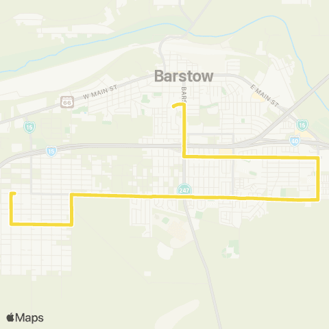 VVTA Barstow City Hall - Rimrcok + N St map