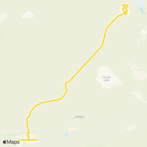 VVTA Barstow - Fort Irwin map