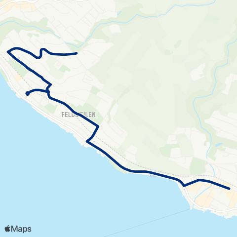 VZO - Verkehrsbetriebe Zürichsee und Oberland Meilen, Bahnhof - Meilen, Eichholz map