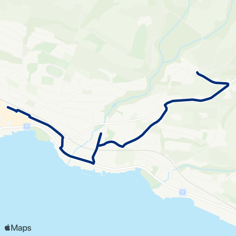 VZO - Verkehrsbetriebe Zürichsee und Oberland Meilen, Bahnhof - Meilen, In der Au map