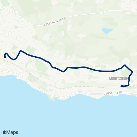 VZO - Verkehrsbetriebe Zürichsee und Oberland Uerikon, Bahnhof - Stäfa, Bahnhof map