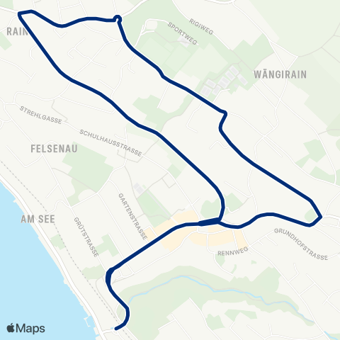 VZO - Verkehrsbetriebe Zürichsee und Oberland Herrliberg-Feldmeilen,Bhf West - Herrliberg-Feldmeilen,Bhf West map
