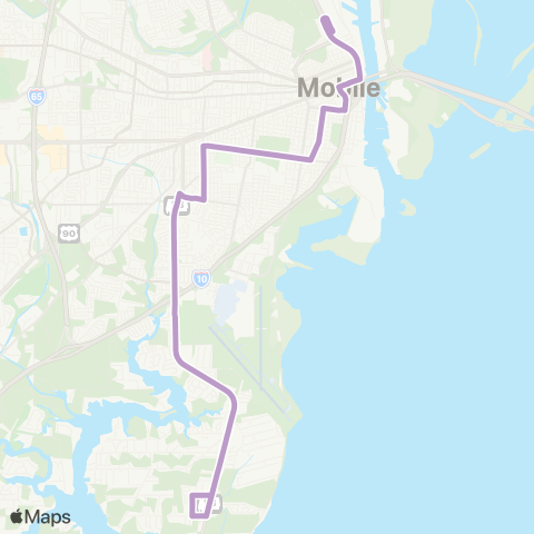 The Wave Dauphin Island Parkway map