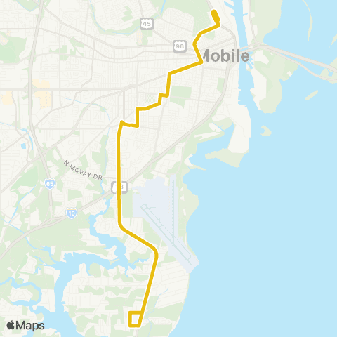 Second Line Transit DIP / GM&O map