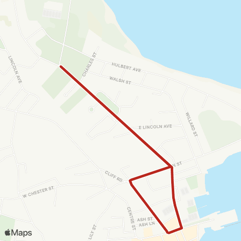 WAVE Jetties Beach Route map