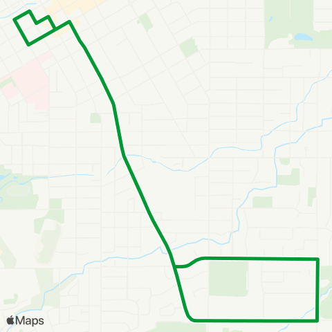 Valley Transit 2nd Avenue / Wa-Hi map