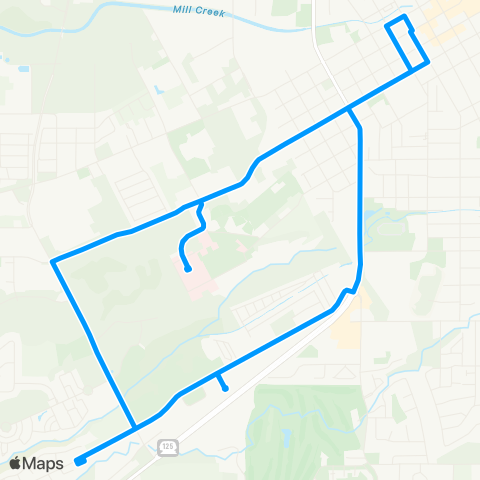 Valley Transit V.A. - Medical Loop map
