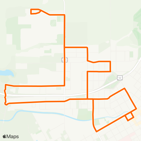 Valley Transit Pine Street Loop map