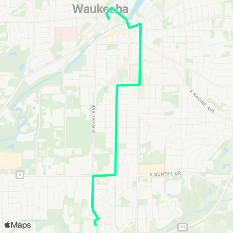 Waukesha Metro Grand map