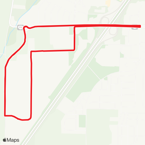 Woodburn Transit System C-Route map