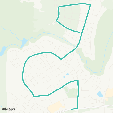 Wood Buffalo Transit Parsons Creek map