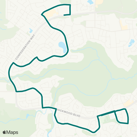 Wood Buffalo Transit Thickwood / Timberlea map