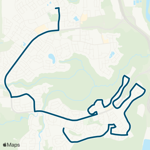 Wood Buffalo Transit Thickwood East map