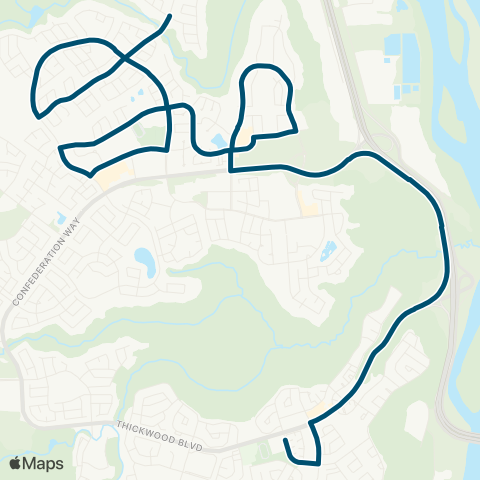 Wood Buffalo Transit Heritage / Parsons map