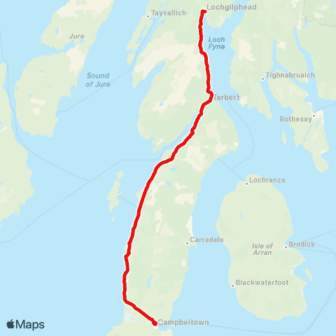 West Coast Motors Lochnell Street - Ferry Terminal map