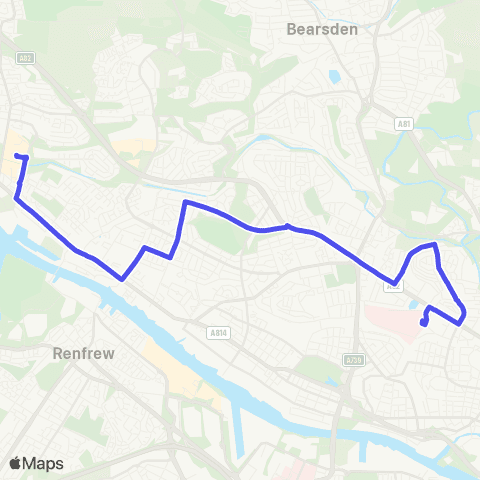 West Coast Motors Gartnavel Hosp Main Entrance - Shopping Ctr map