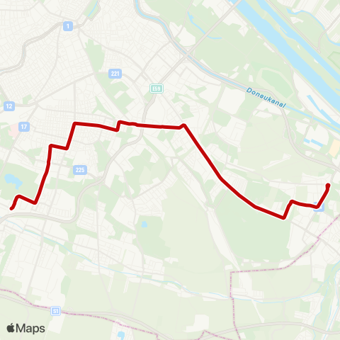 Wiener Linien Otto-Probst-Platz - Kaiserebersdorf, Zinnergasse map